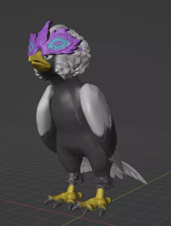 Braviary Hisuian Form 3D print model_0