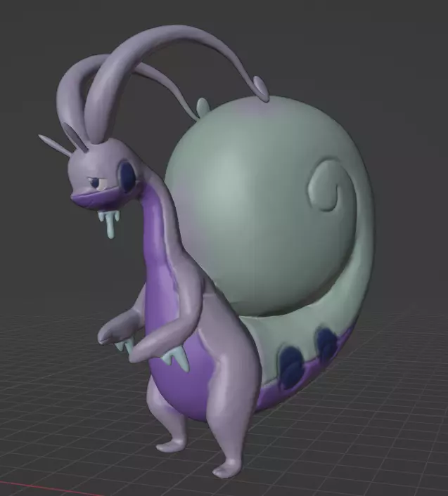Goodra Hisuian Form 3D print model_0
