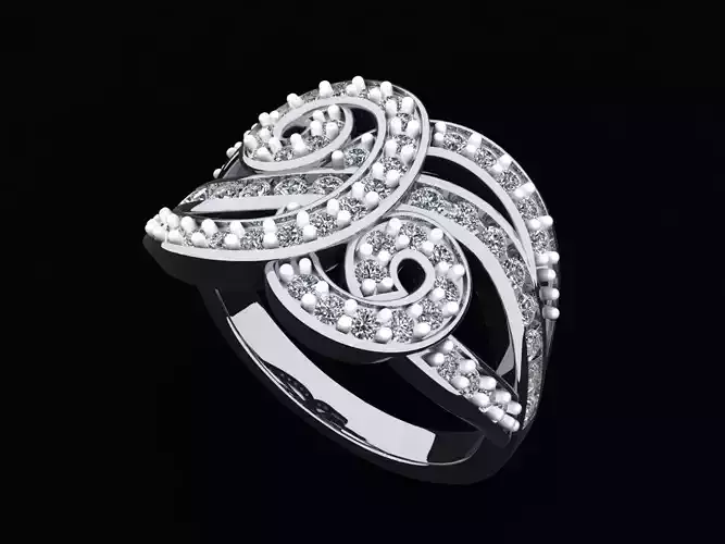 Sterling Silver Flower Ring 