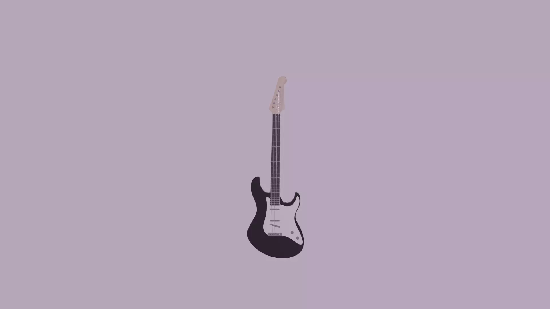 electric guitar Free low-poly 3D model
