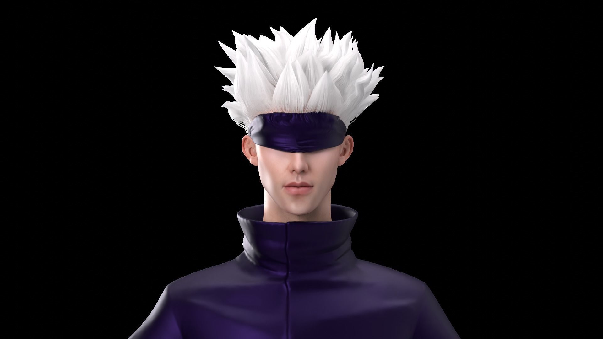 GOJO SATURO -JUJUTSU KAISEN-ANIME- 3D MODEL  Low-poly 3D model_1