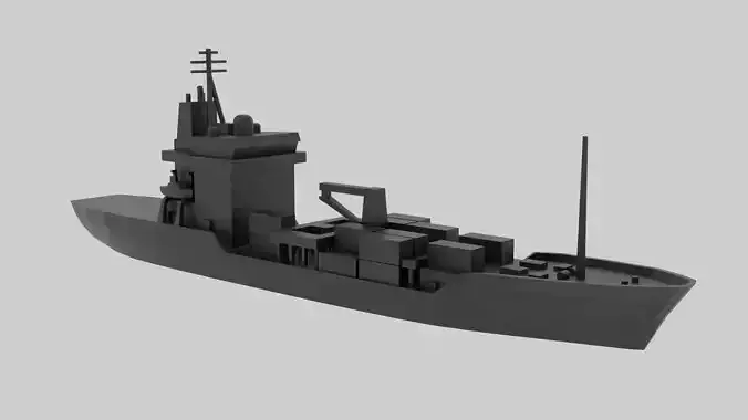 FGS Elbe - Model for small scale printing 3D print model