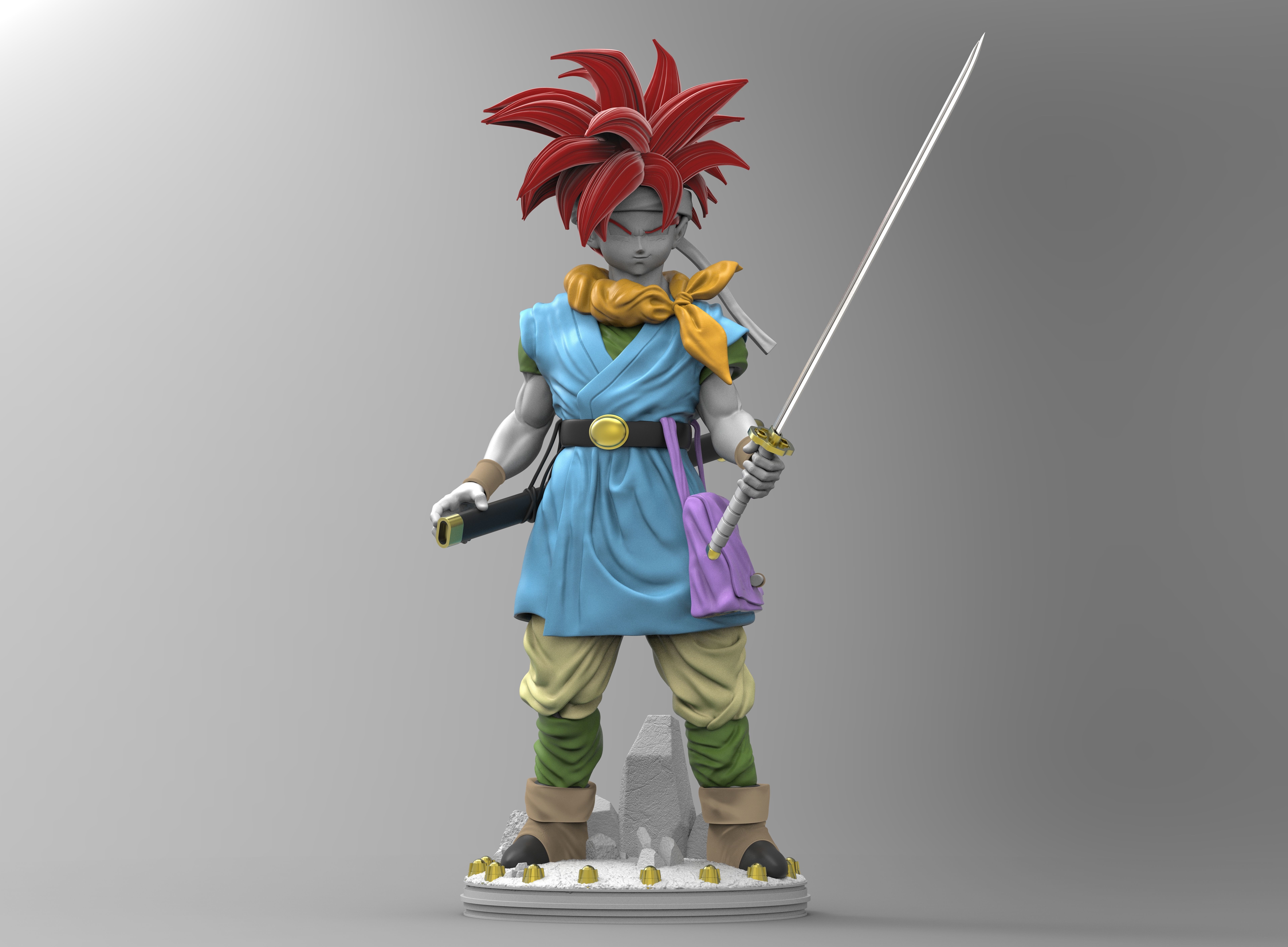 Crono - Chrono Trigger 3D print model_3