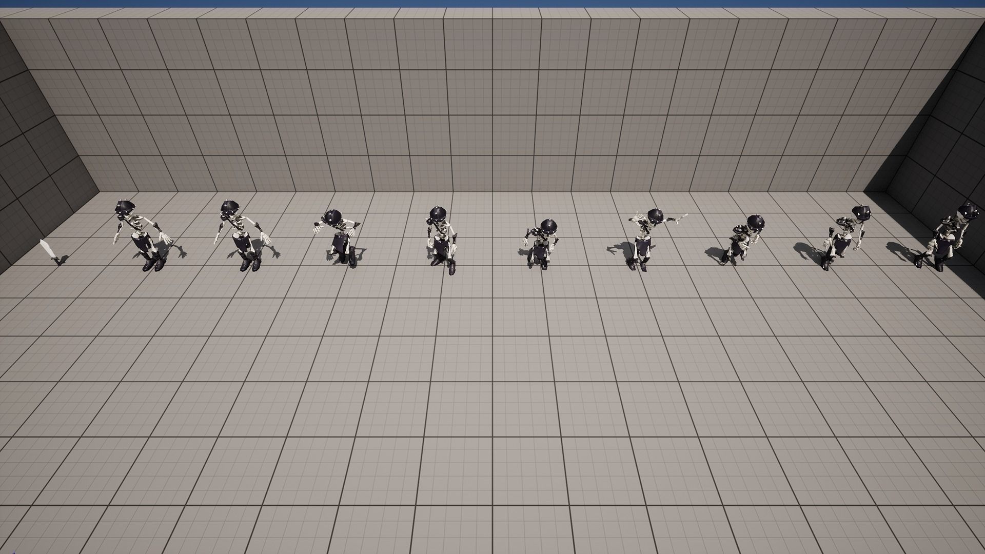 Cartoon Skeleton Soldier - Mobile Game Ready Low-poly 3D model_19