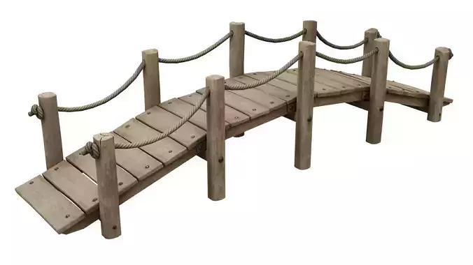 Medieval wooden bridge