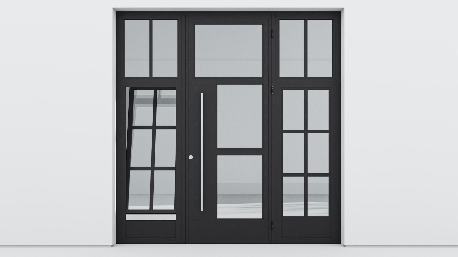 Aluminium door 236 3D model_1