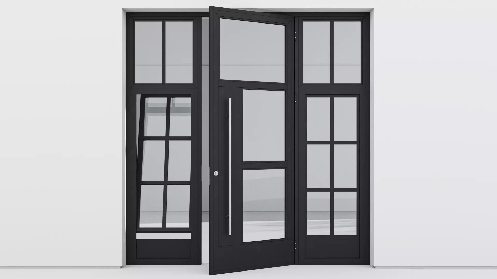 Aluminium door 236 3D model_0