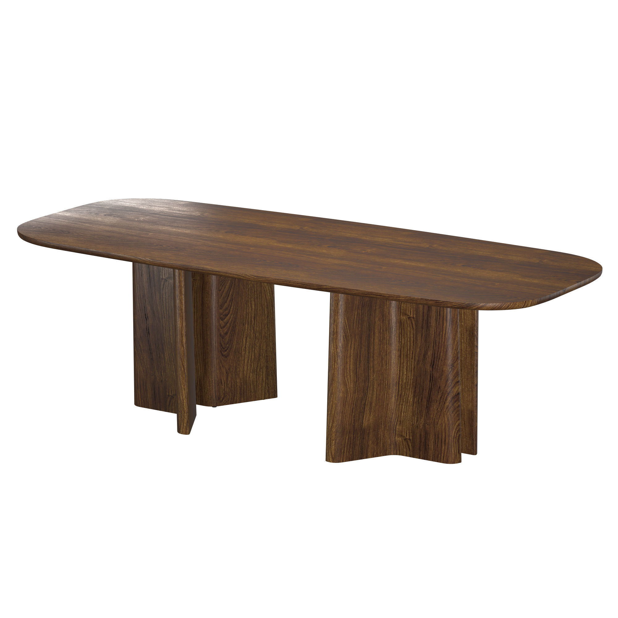 Issho Rectangle Table 8 Seater 3D model_3