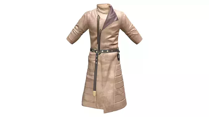 Medieval Male Long Swordsman Coat