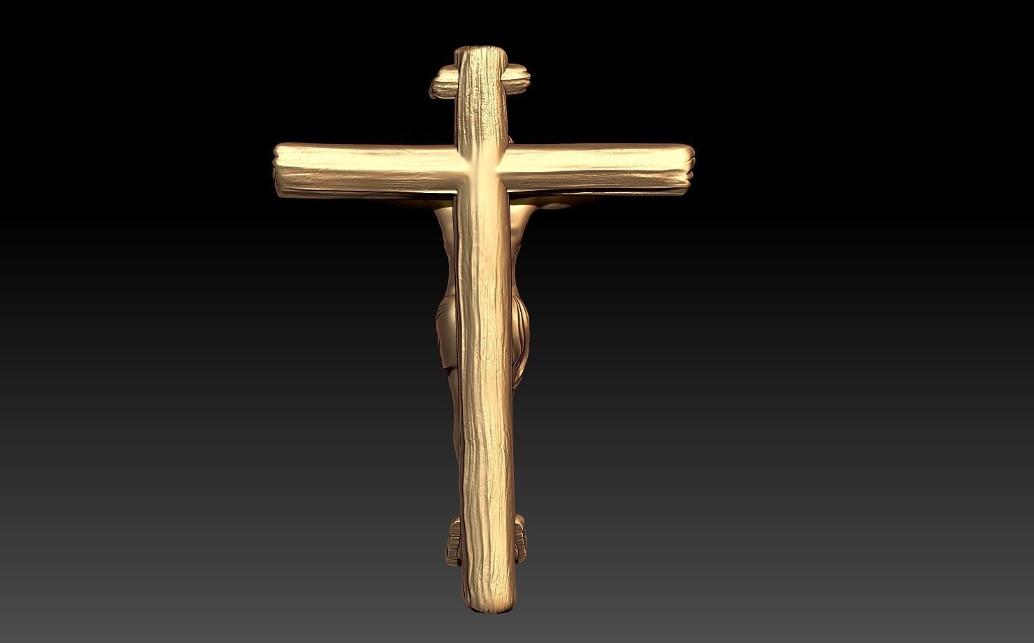 JESUS PENDANT 3D print model_3
