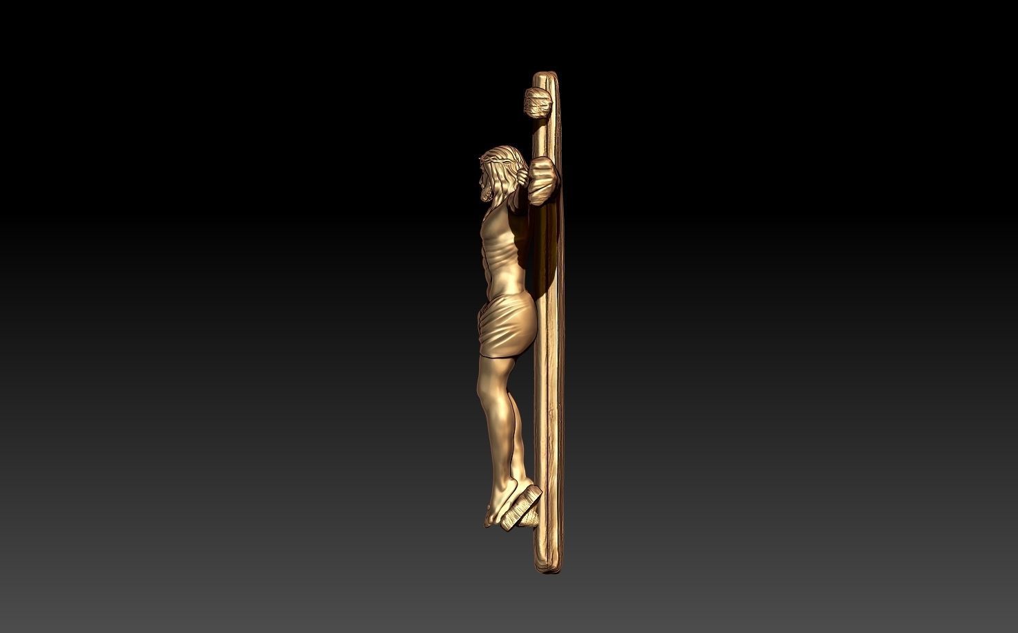 JESUS PENDANT 3D print model_1