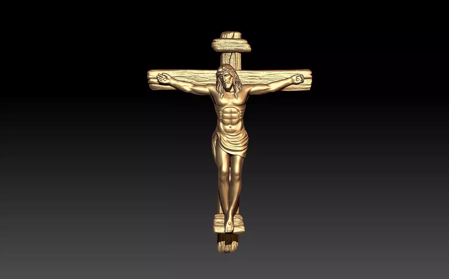 JESUS PENDANT 3D print model_0