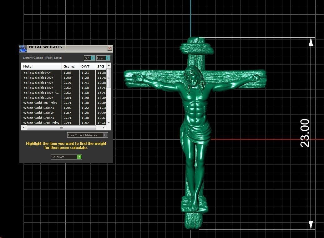 JESUS PENDANT 3D print model_5