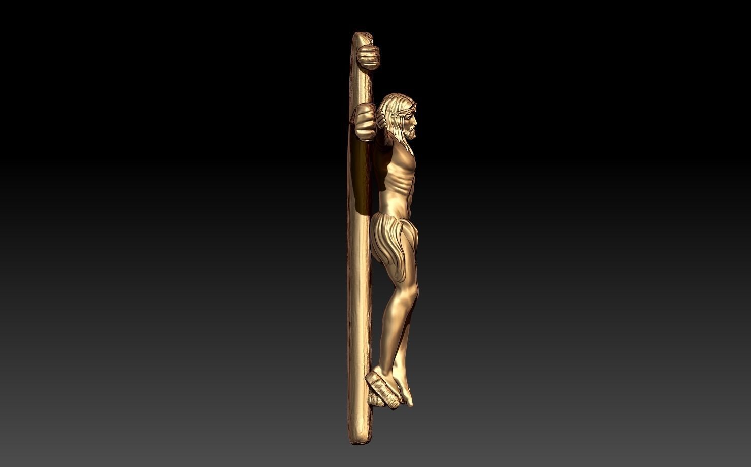 JESUS PENDANT 3D print model_2