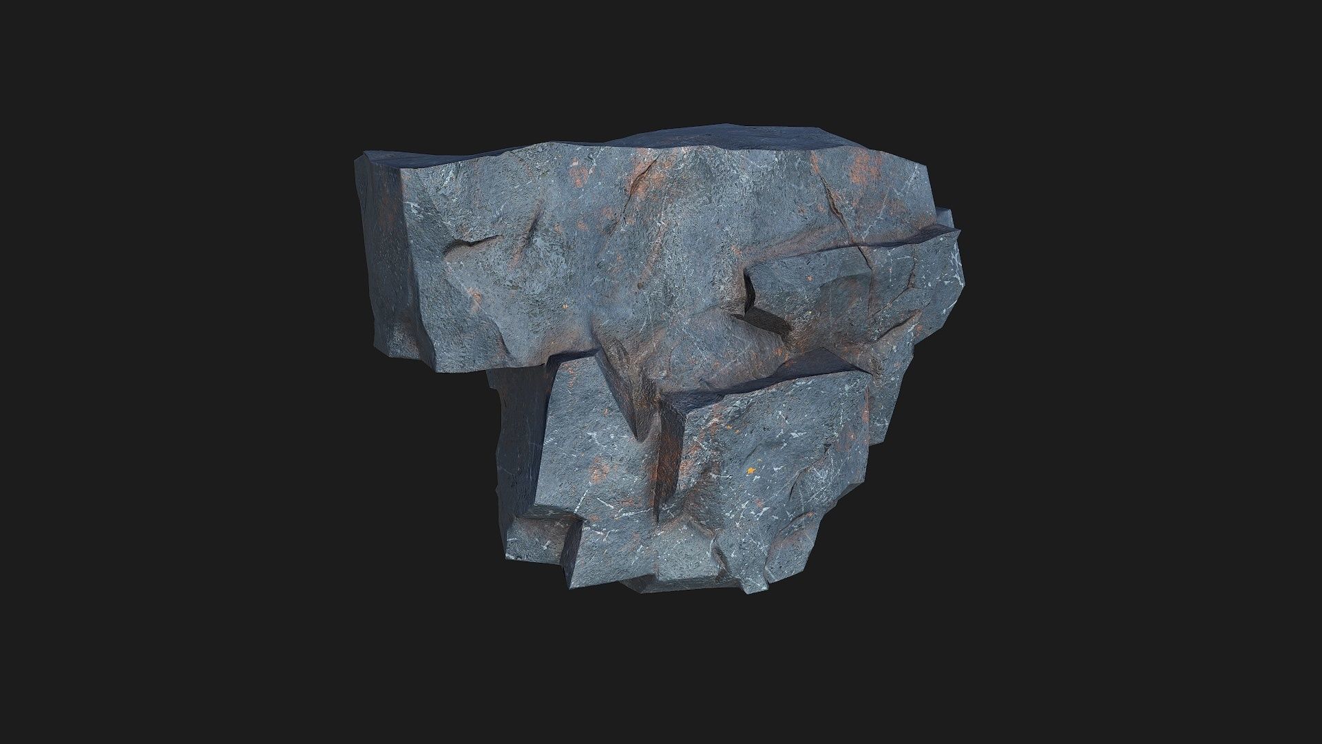 cliff rocks - 3D Models PBR Pack 07 Low-poly 3D model_5