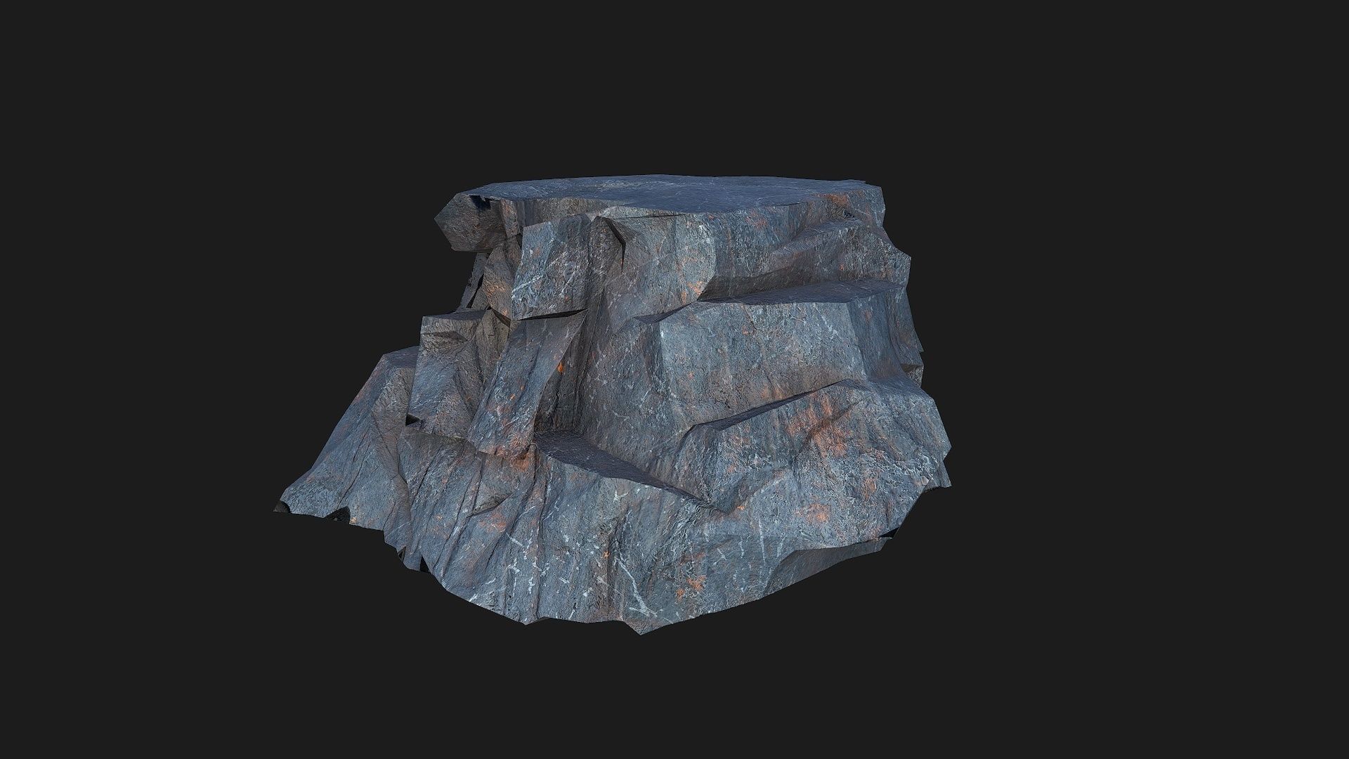 cliff rocks - 3D Models PBR Pack 07 Low-poly 3D model_15