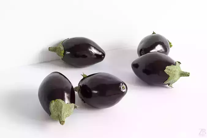 Eggplant 3D model