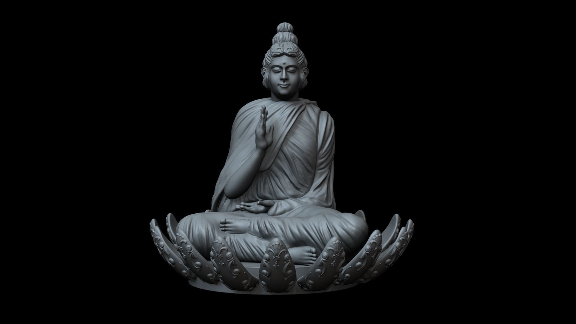 Buda Siddhartha Gautama 3D print model_1