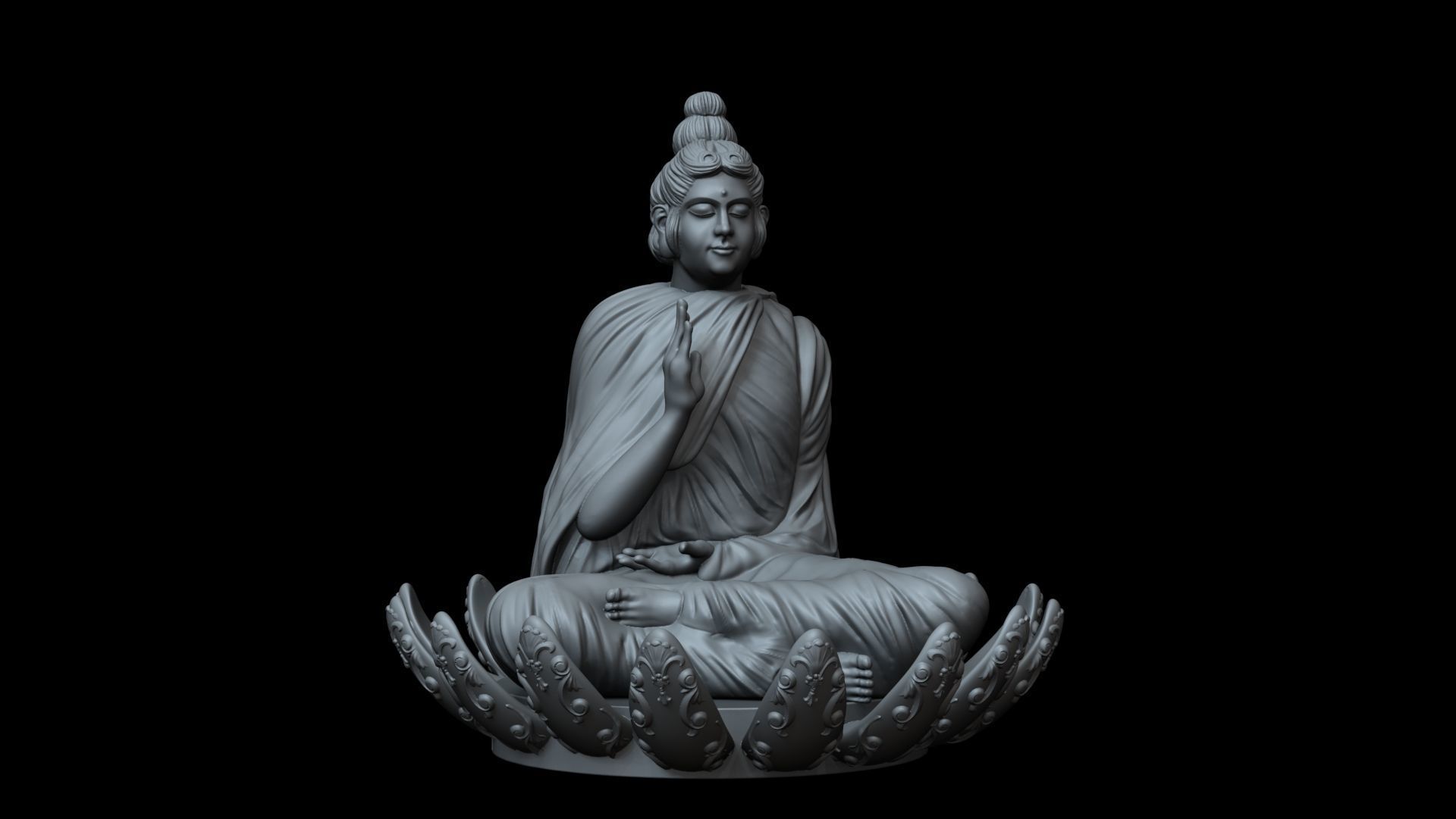 Buda Siddhartha Gautama 3D print model_6