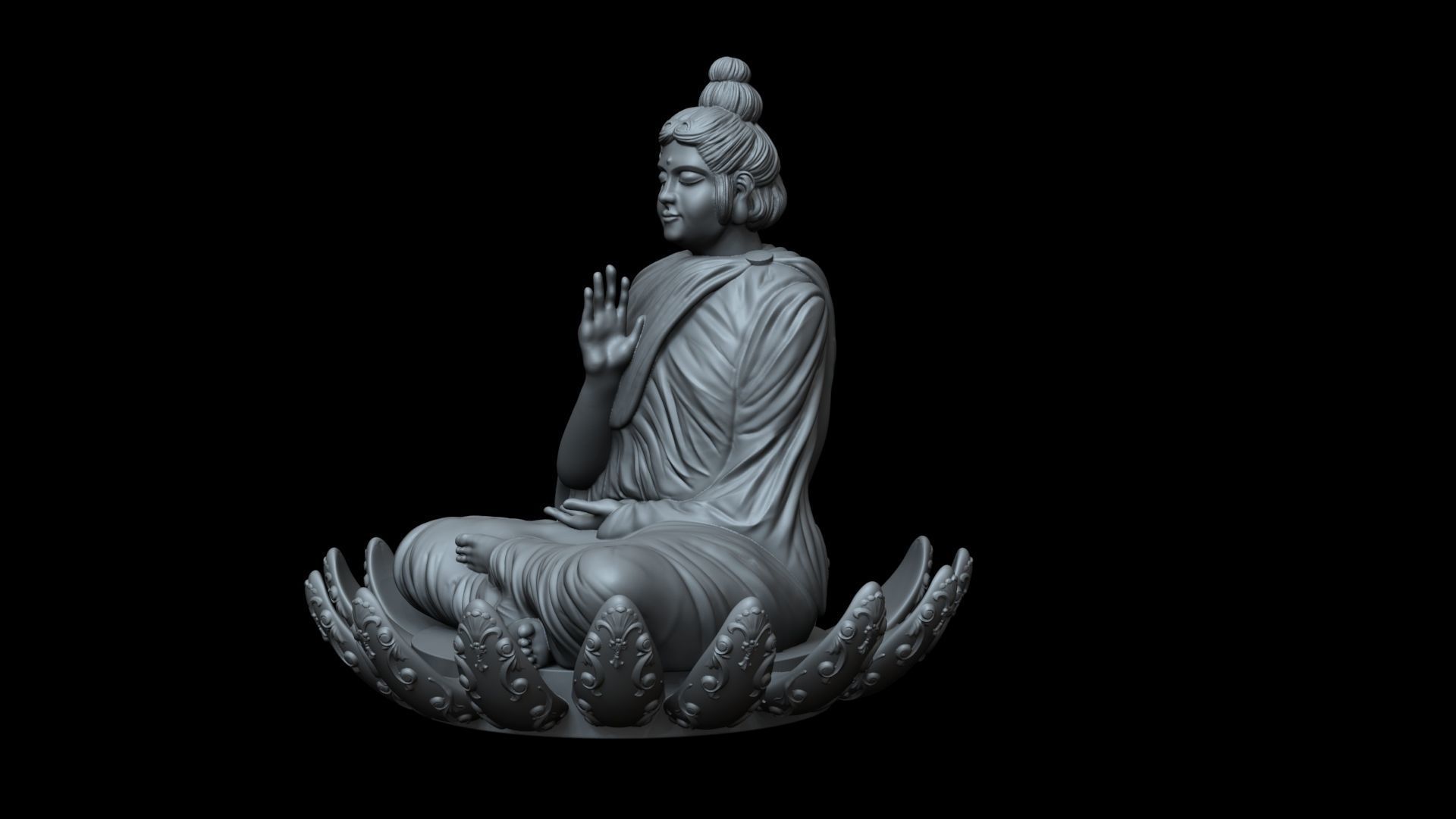 Buda Siddhartha Gautama 3D print model_2