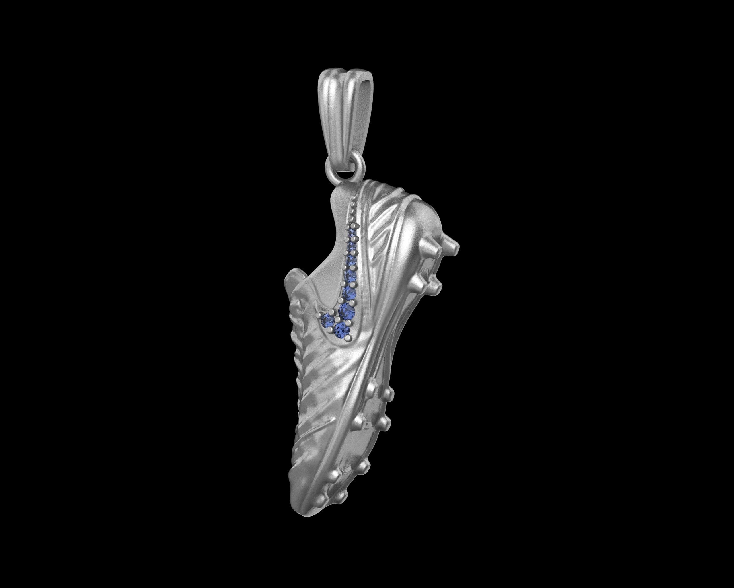 Football Boot Pendant with gems N91 3D print model_3