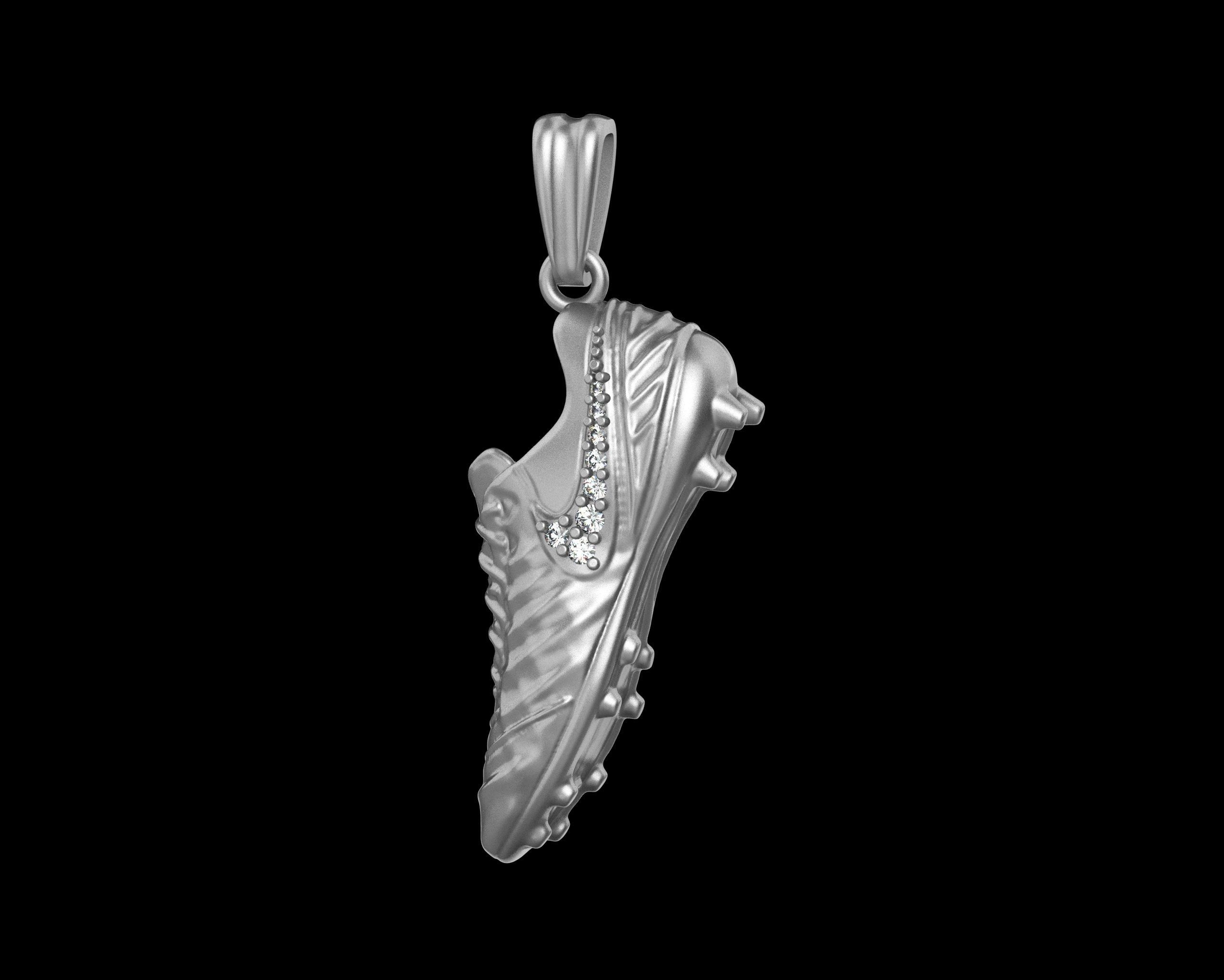 Football Boot Pendant with gems N91 3D print model_5