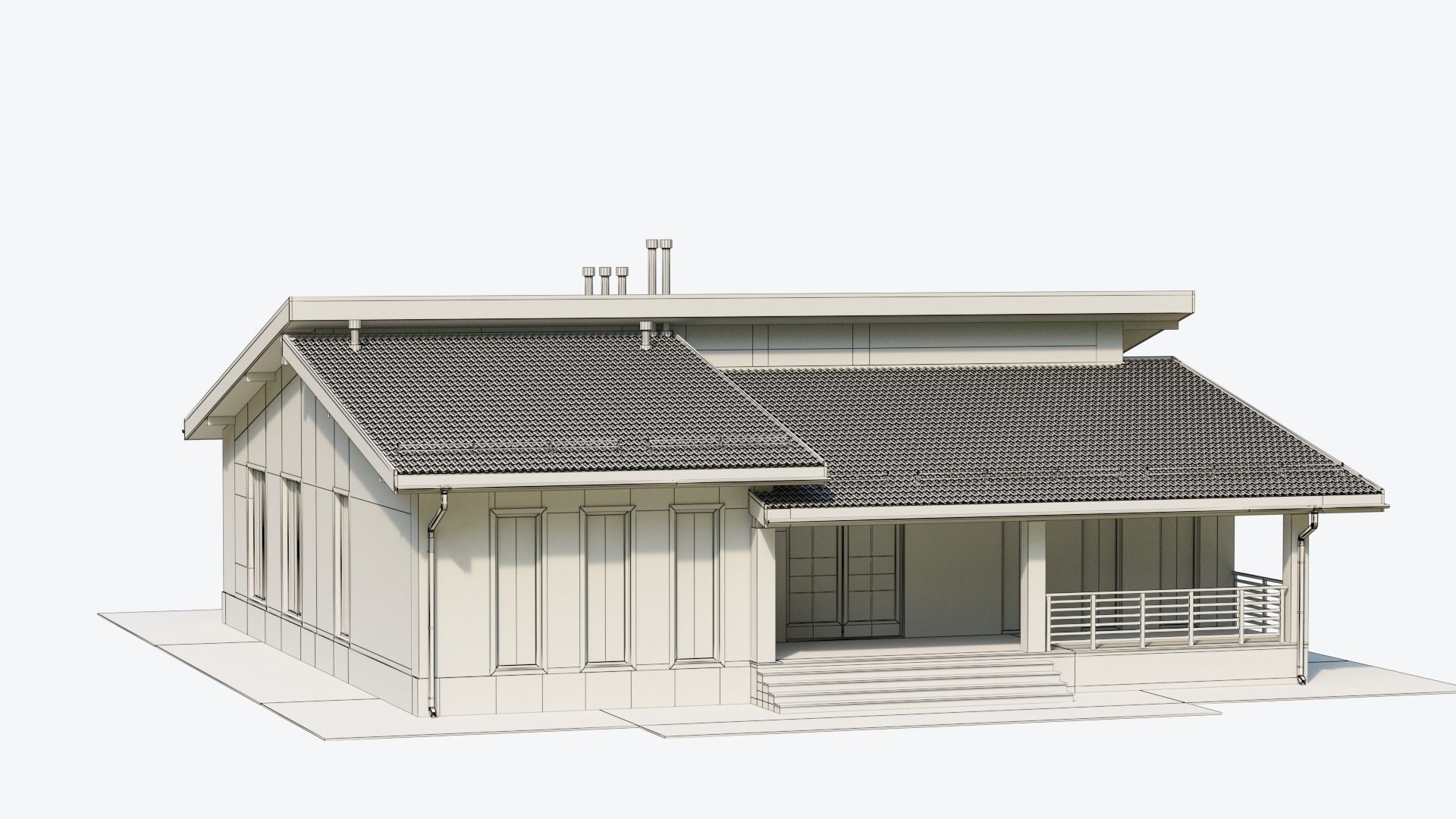 Residential  House 17 3D model_15