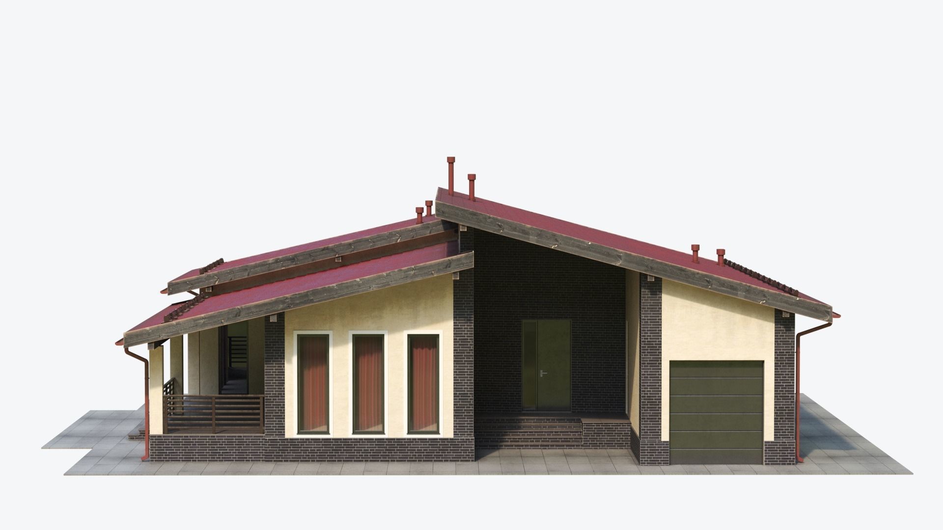 Residential  House 17 3D model_12