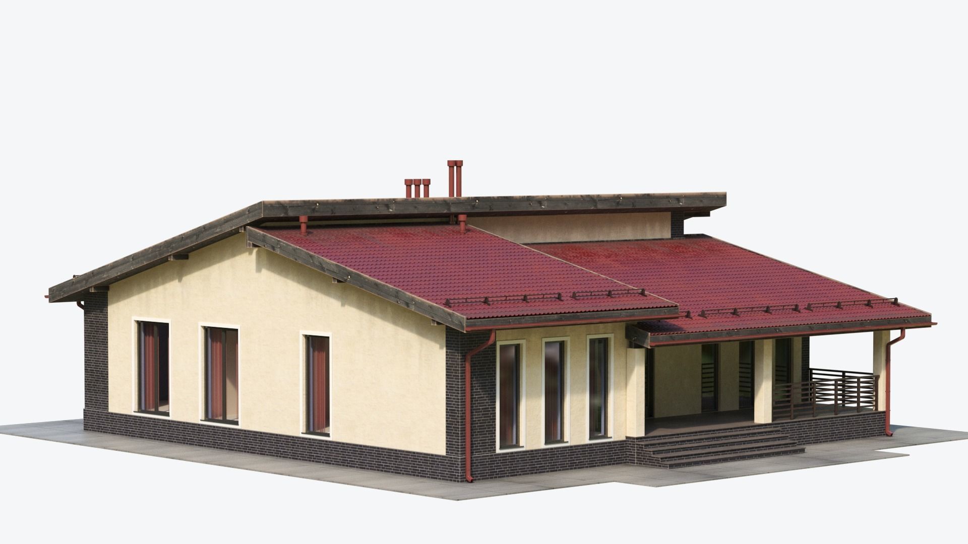 Residential  House 17 3D model_4
