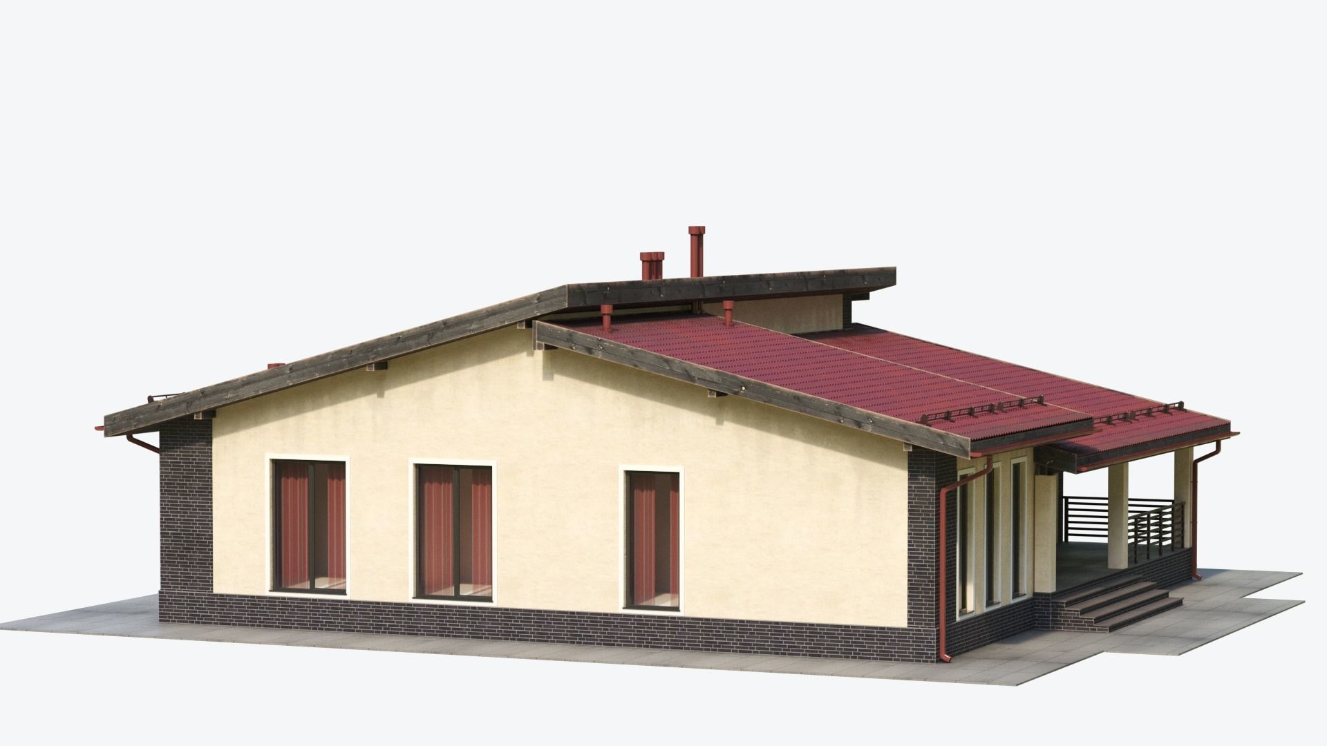 Residential  House 17 3D model_5