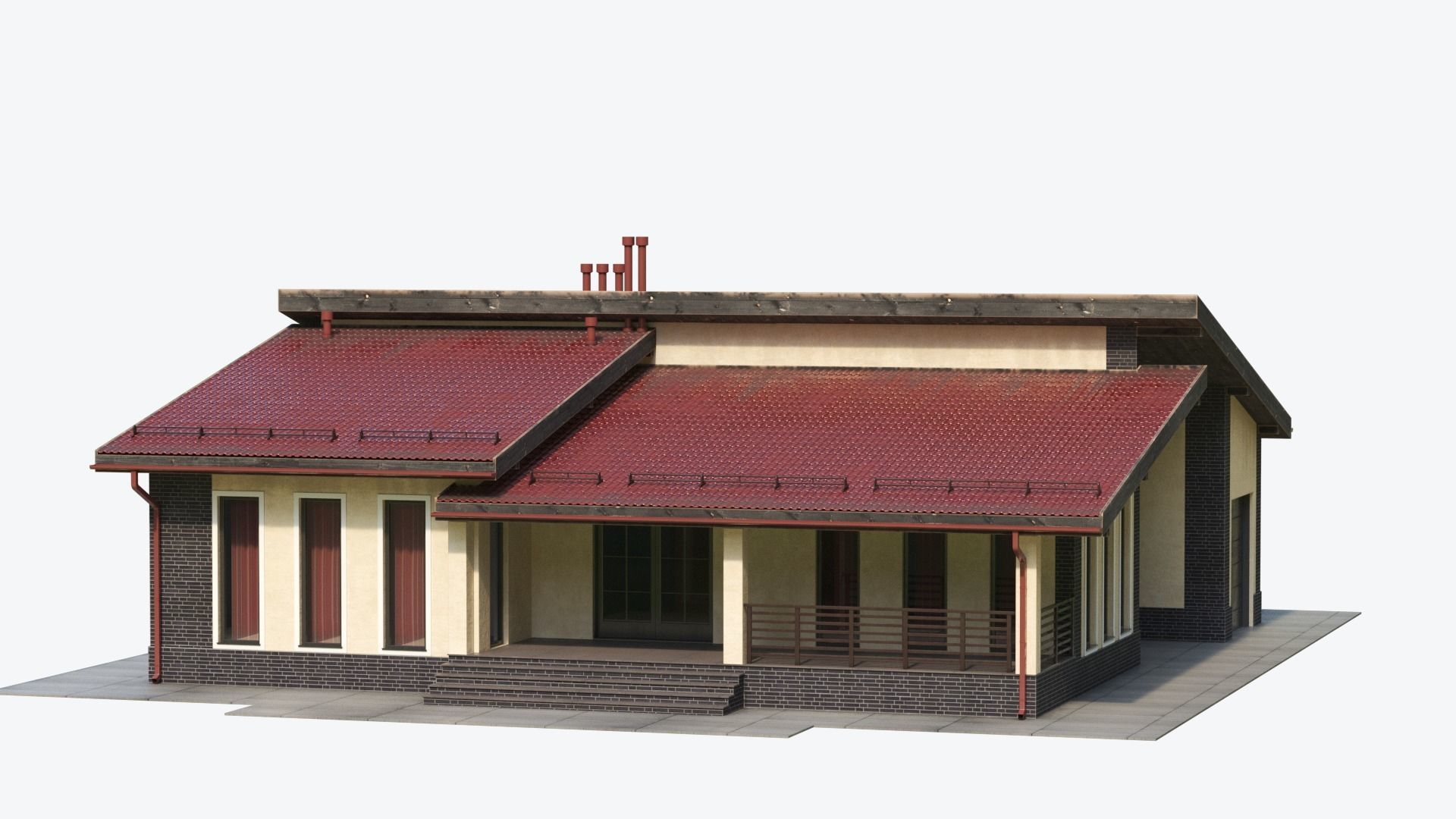 Residential  House 17 3D model_2