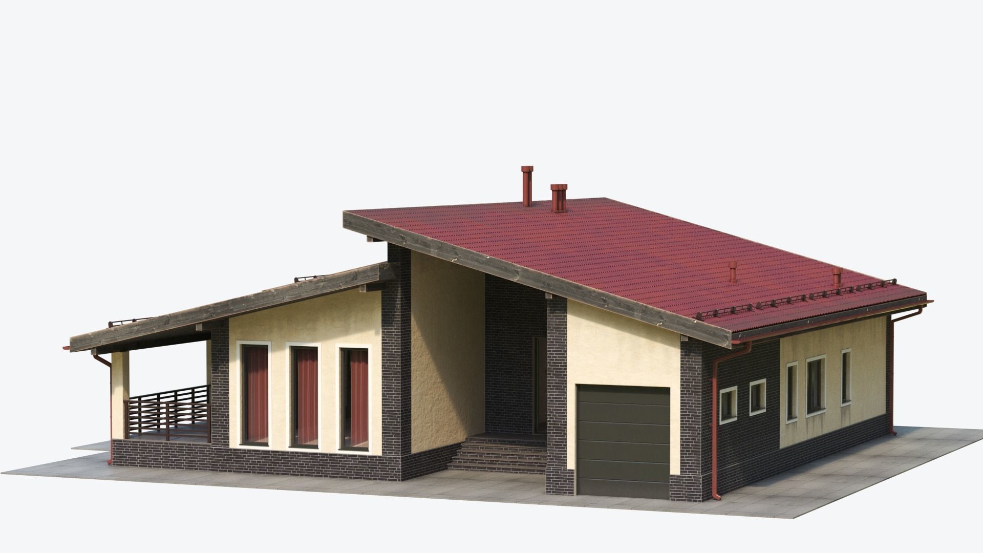 Residential  House 17 3D model_11