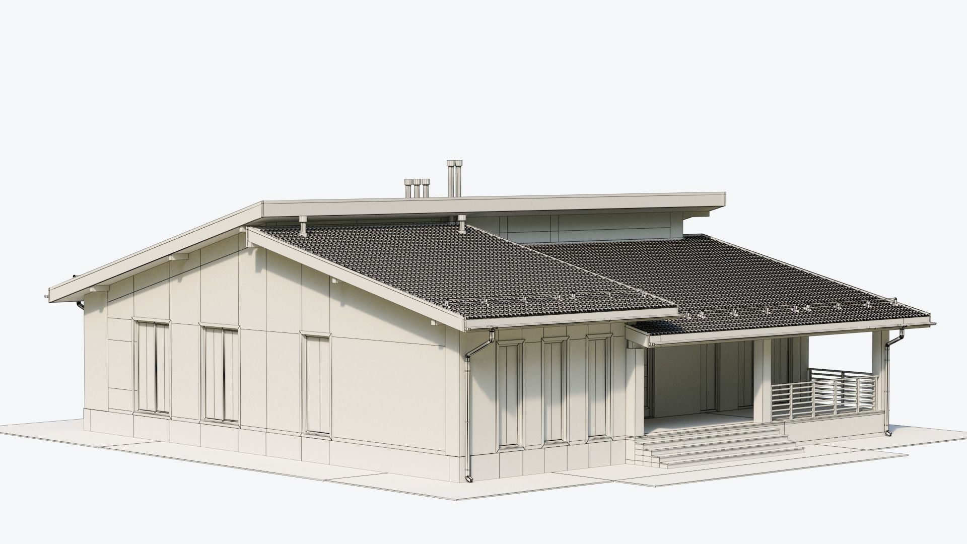 Residential  House 17 3D model_16