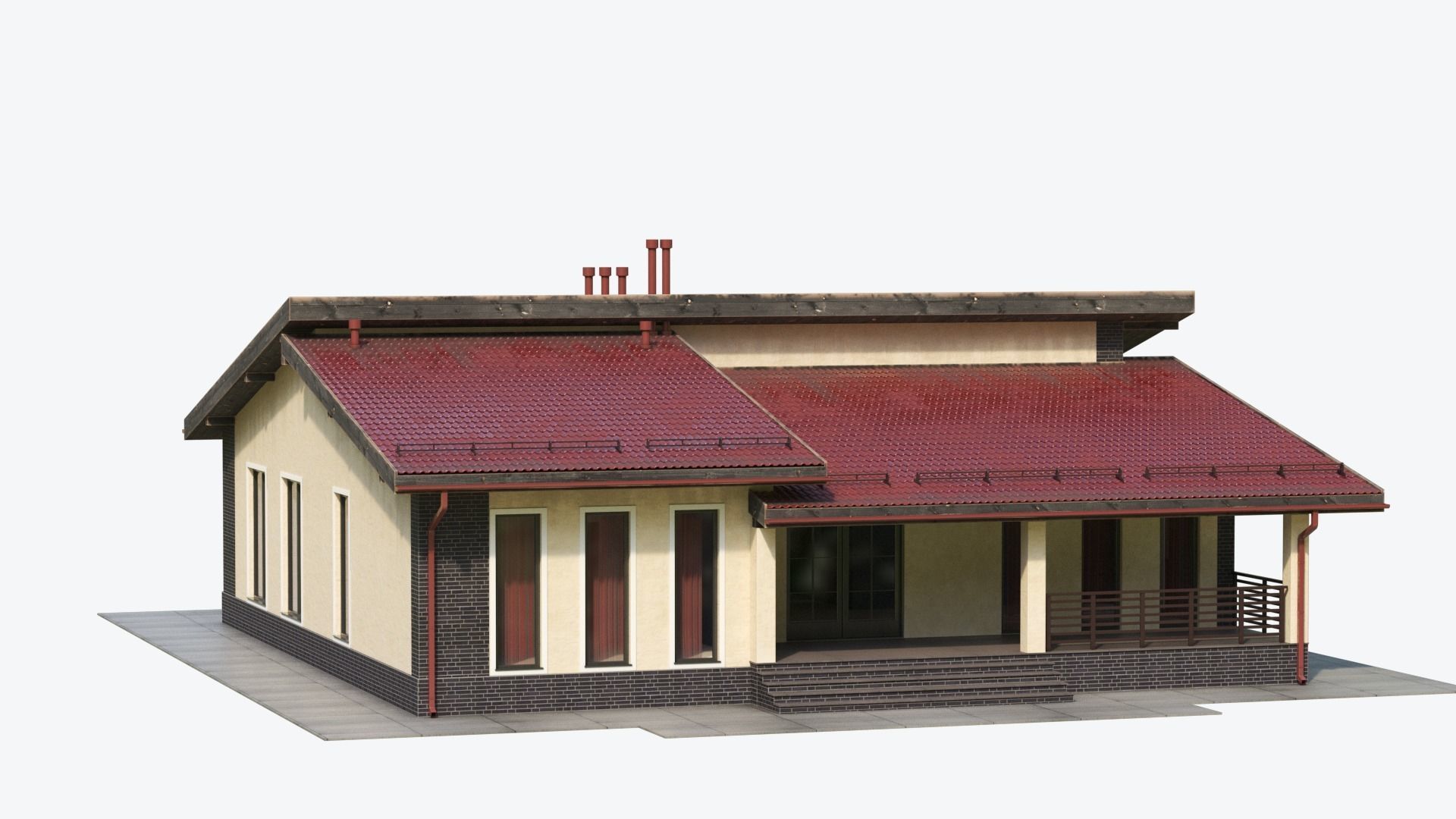 Residential  House 17 3D model_3