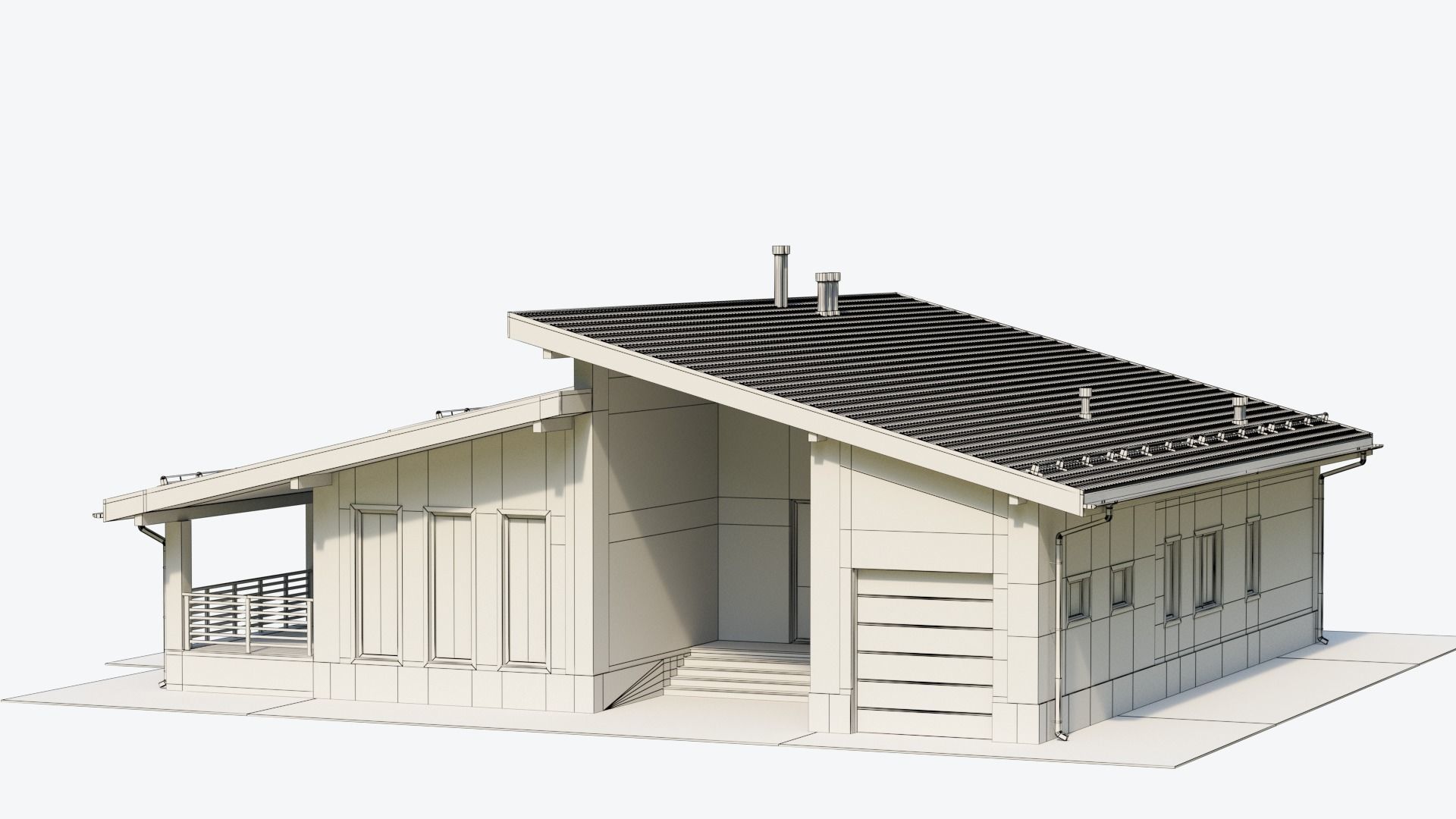 Residential  House 17 3D model_23