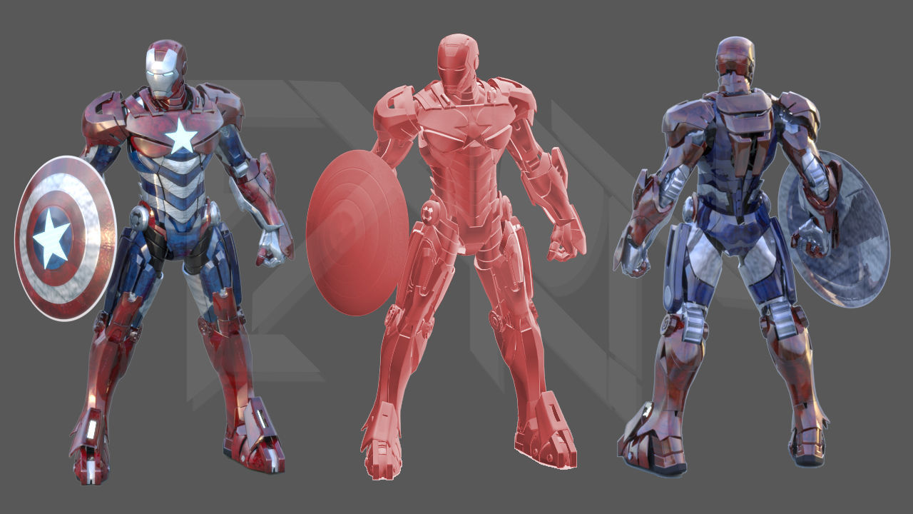 Iron Patriot MK 41 Super Soldier 3D model_4
