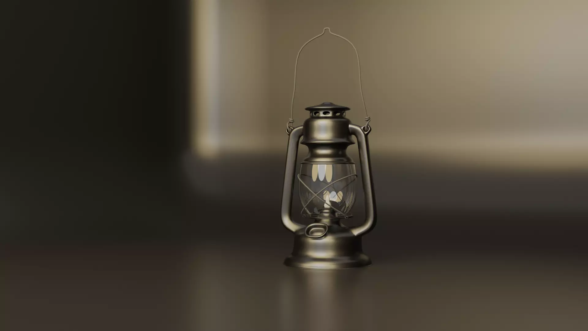 Campsite Lantern 3D model_0