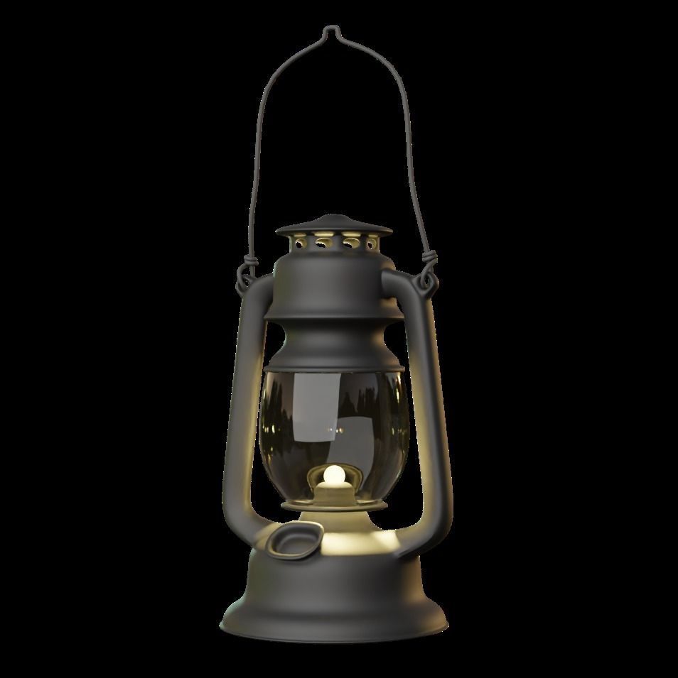 Campsite Lantern 3D model_5