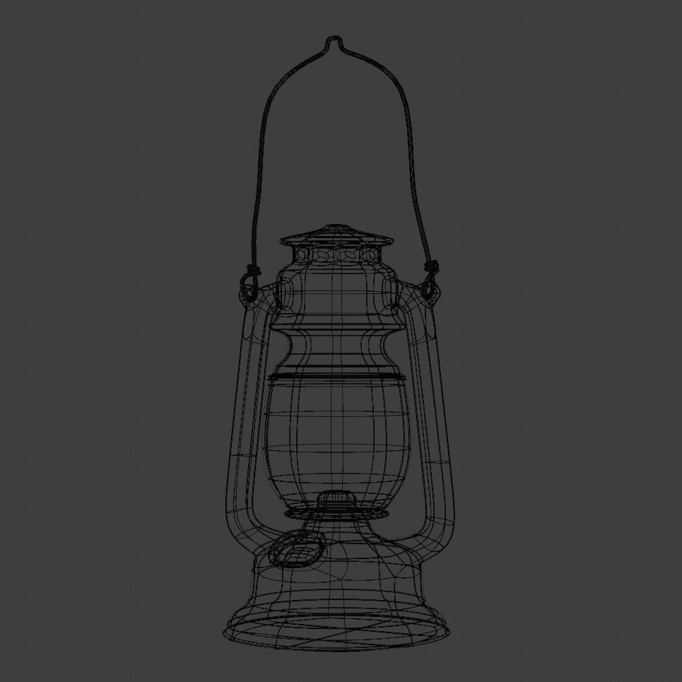 Campsite Lantern 3D model_7