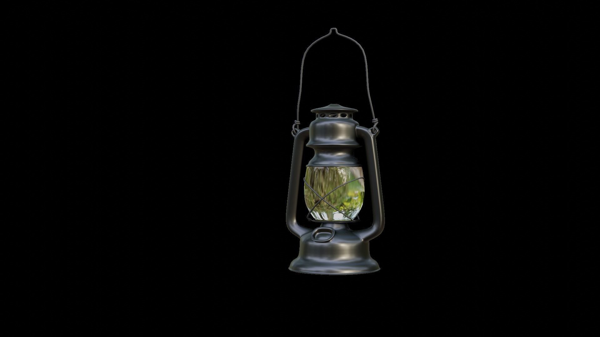 Campsite Lantern 3D model_3