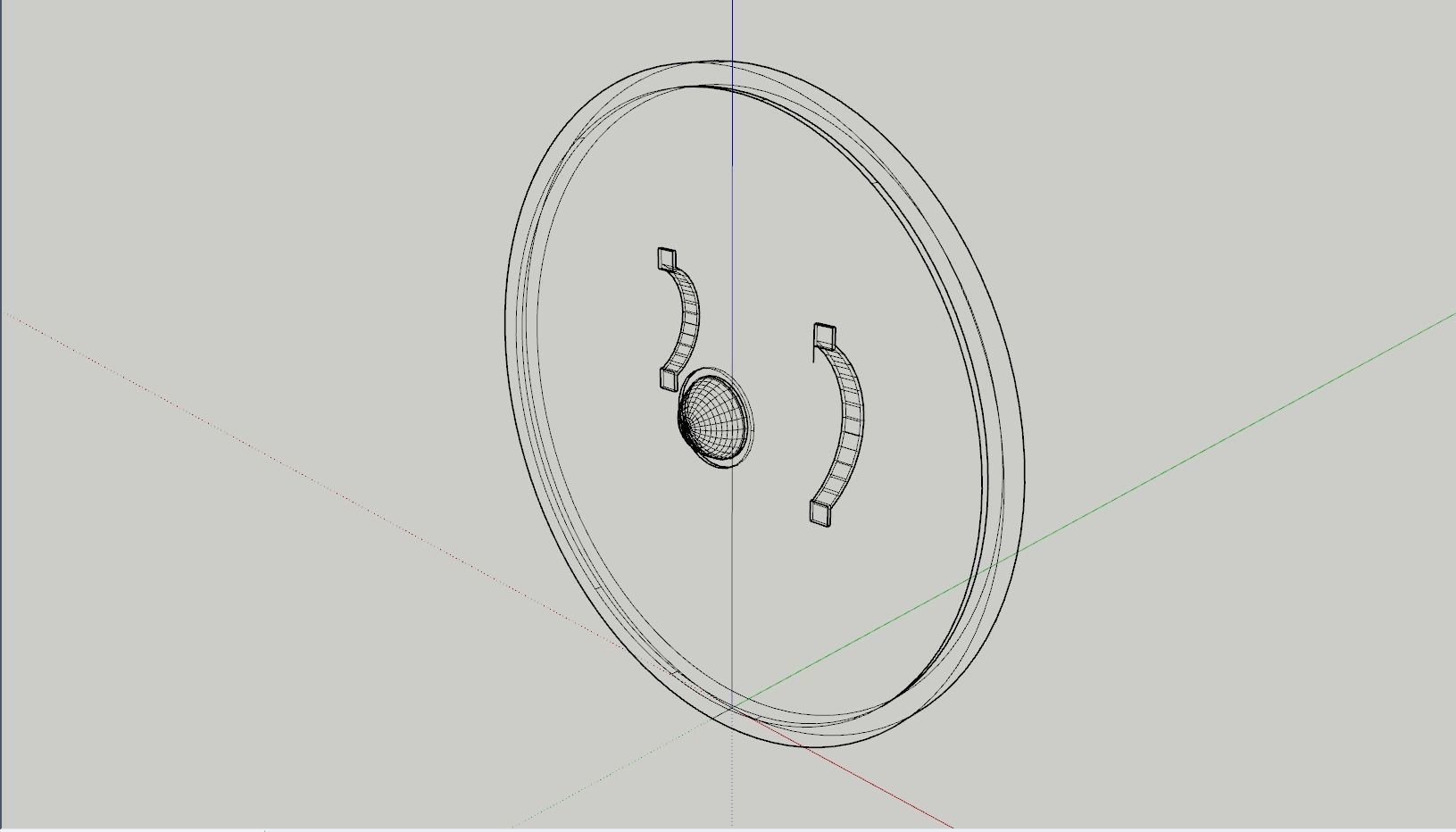 Round Shield - Lowpoly Textured and Colorbased  Low-poly 3D model_16