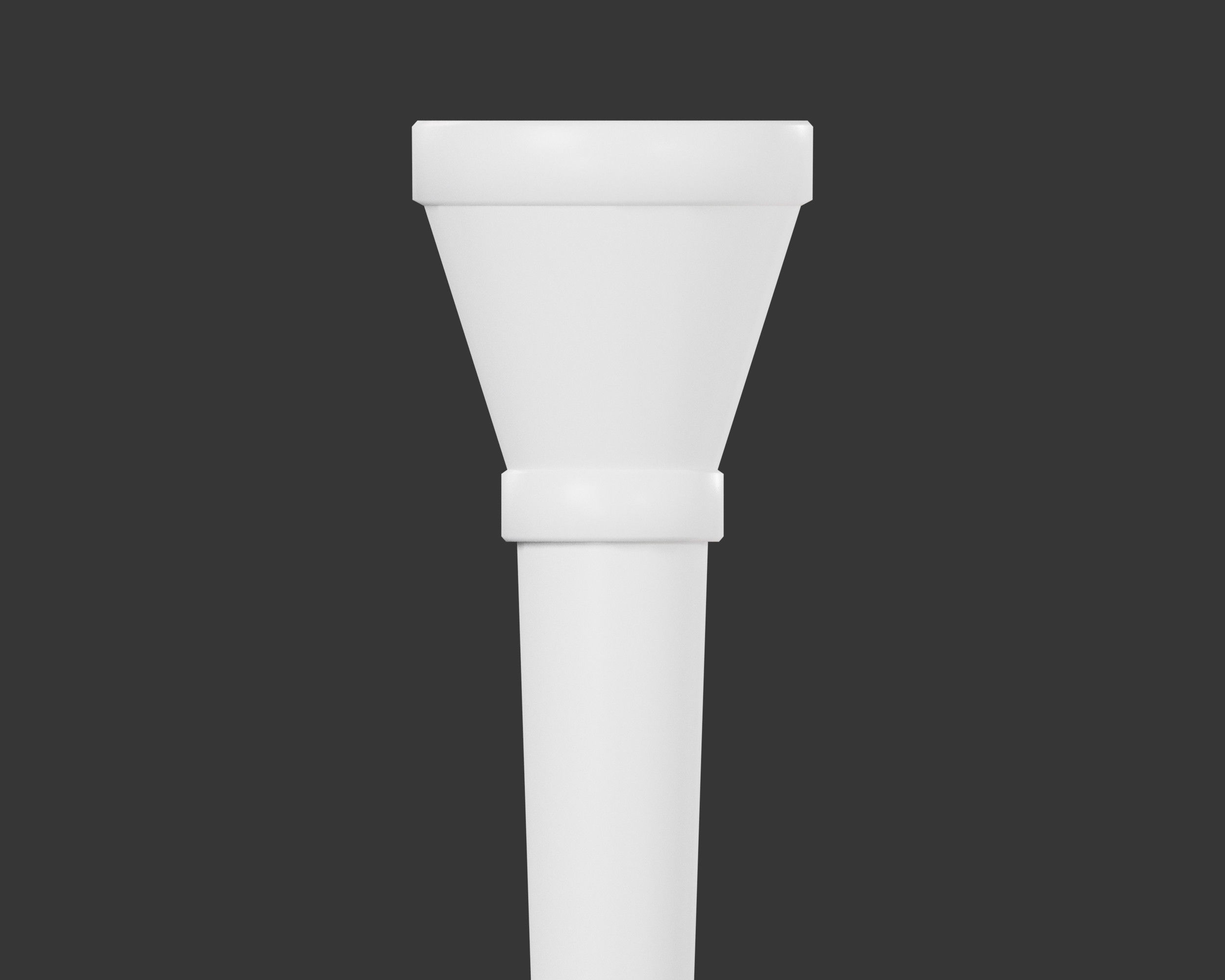 Medieval Common Lighting Torch Low-poly 3D model_6