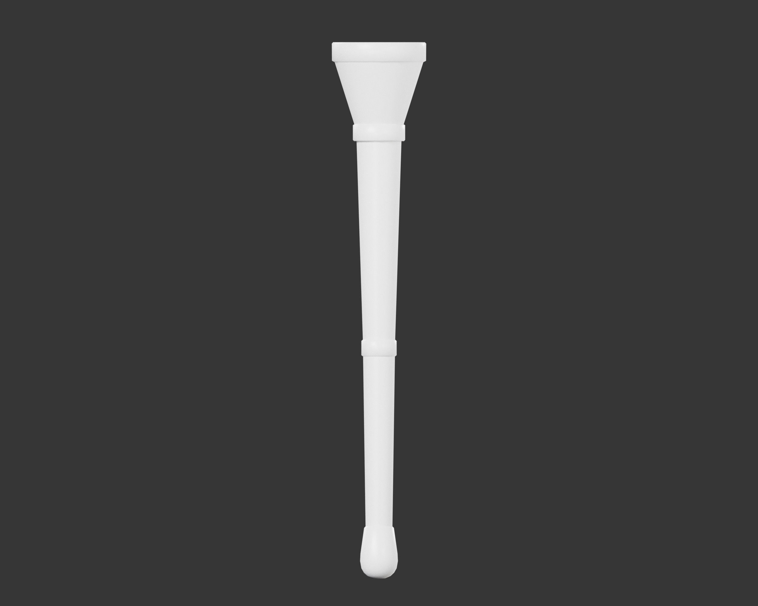 Medieval Common Lighting Torch Low-poly 3D model_3