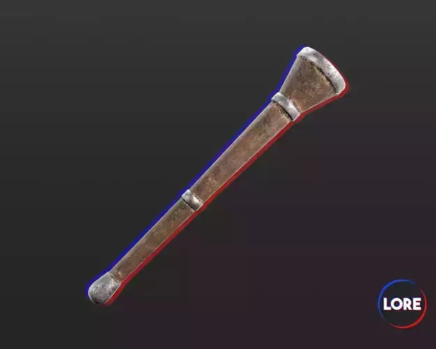 Medieval Common Lighting Torch Low-poly 3D model