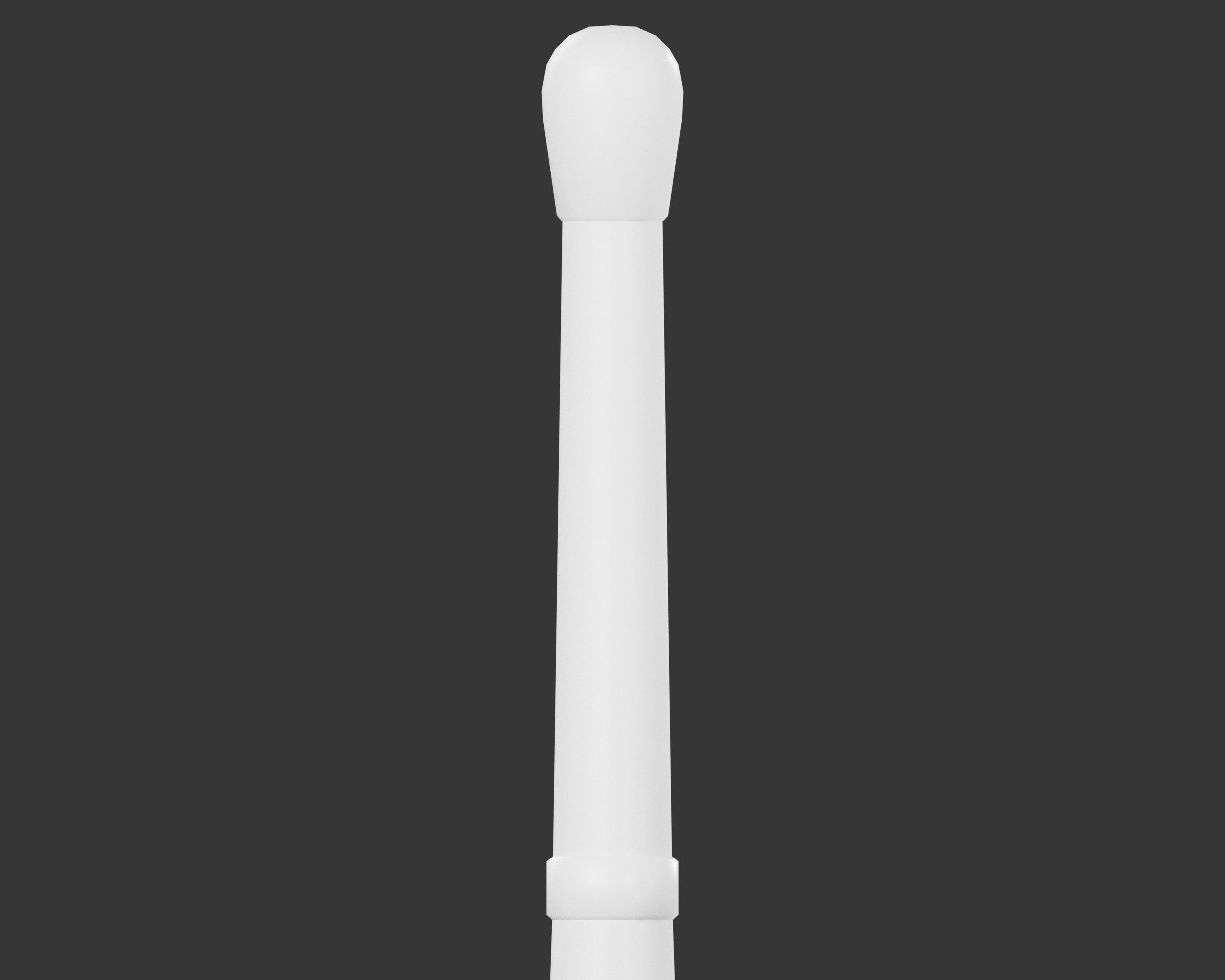 Medieval Common Lighting Torch Low-poly 3D model_9