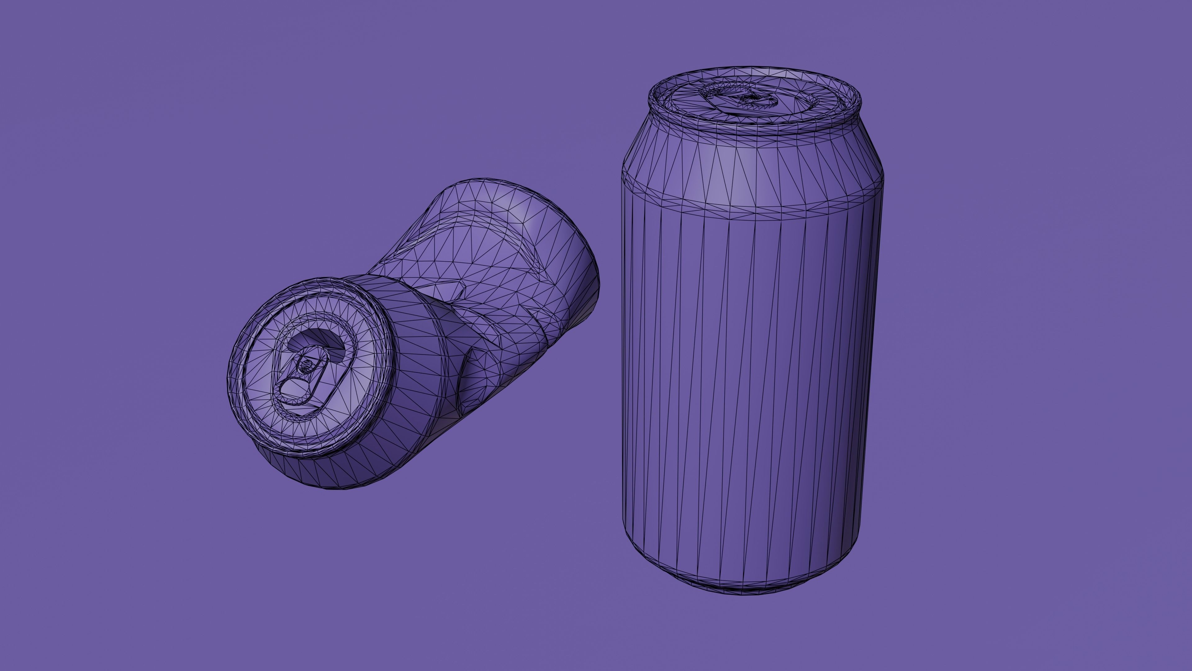 Soda Cans and vendind machine fictional brand Low-poly 3D model_20