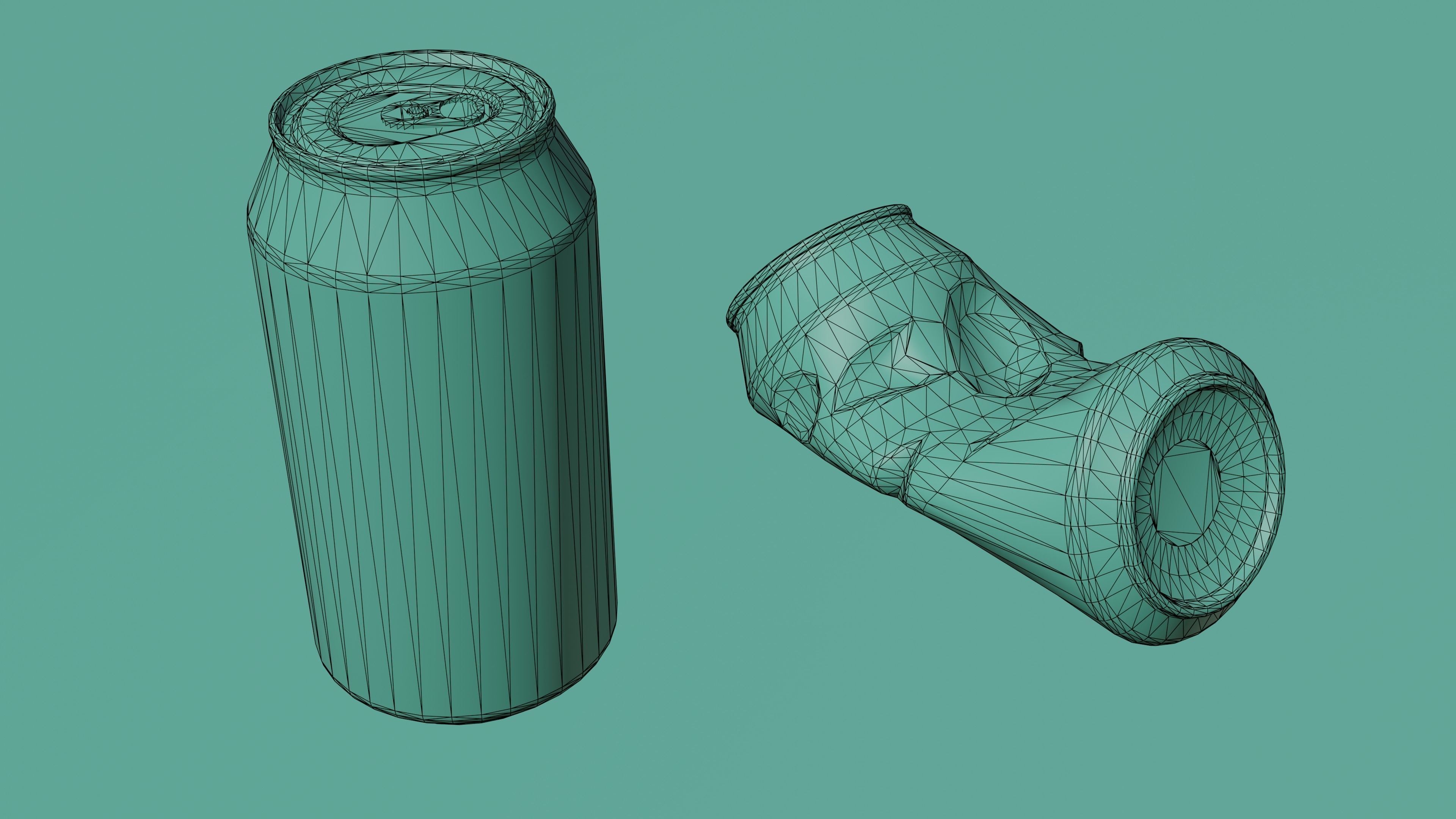 Soda Cans and vendind machine fictional brand Low-poly 3D model_19