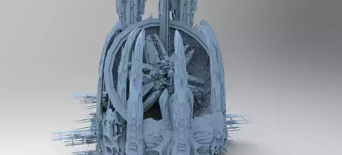 Sci Fi Wraith Satalite base 1 3D model