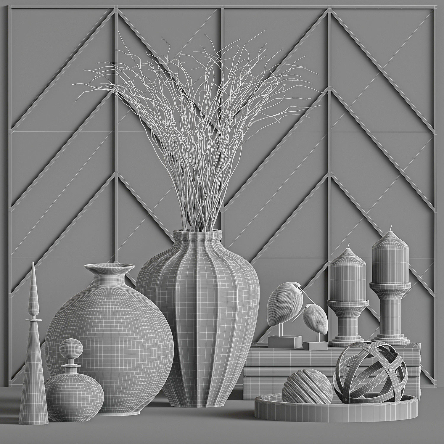 Decorative-set-03 3D model_4