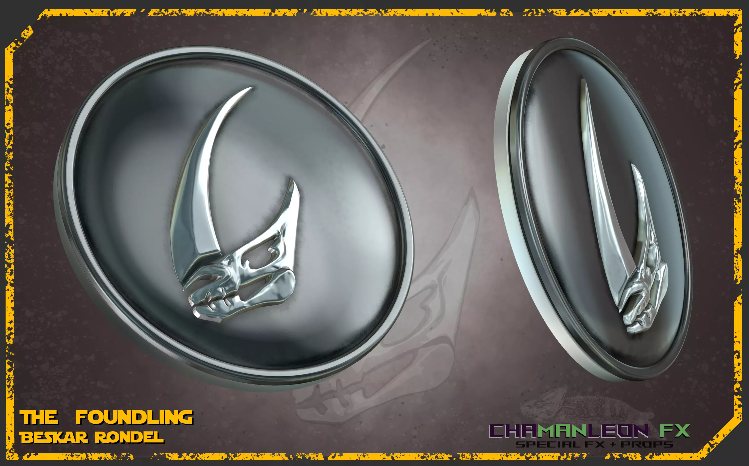 The Foundling Beskar Rondel The Mandalorian Cosplay 3D print model_0